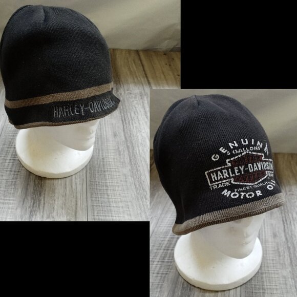 Harley Davidson Reversible Beanie Cap - Picture 1 of 9
